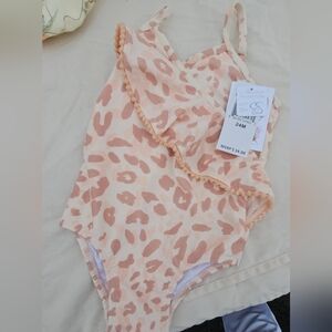 Jessica Simpson cheetah print baby swimsuit
